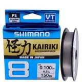 Shimano Kairiki 8 Stell Gray Gri 0,06mm 150 Mt İp Misina