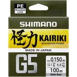 Shimano Kairiki G5 5Kat İp Misina 100m Steel Gray (Gri) 0,15MM