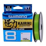 Shimano Kairiki Yeni Seri 8x Mantis Green 150M Ip Misina (Made In Japan) - 0,19 mm