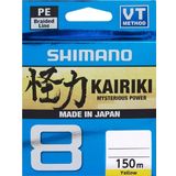 Shimano Kairiki Yeni Seri 8x Yellow 150m İp Misina (MADE IN JAPAN) 0,215 mm