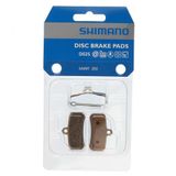 Shimano Üniseks – Yetişkin D02S Disk Fren Balatası, Gri, Tek Beden, Bronz