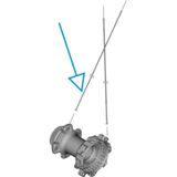 SHIMANO Y0mgs1100 WH-R9270-C50-TL-F sağ jant teli, 267 mm, siyah, tek boy