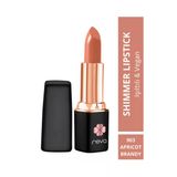 Shimmer Lipstick Apricot Brandy - Işıltı Ruj - 4 Gr - No: 903 - Vegan & Temiz Içerik