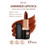 Shimmer Lipstick Cold Brown No:916 Işıltılı Parlak Vegan Temiz Ruj