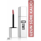 Shine Kiss Me More Yoğun Renk Veren Kalıcı Likit Parlak Ruj (005 Rare Beauty) 8682536083751