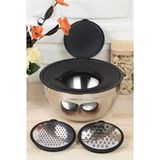 Shine Kitchen 24 Cm 5 Parça Karıştırma Kabı Seti Çok Amaçlı Mutfak Hazırlık Seti