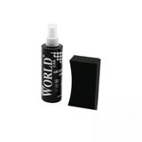 SHINE WORLD CAR LASTİK - TAMPON PARLATICI SPREY SETİ PLASTİK ŞİŞE 250ML ±%10 PARLATMA SÜNGERİ (5264)