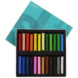 Shinhan Art 24 Renk Soft Pastel Boya 24 Parça Eğitici ve Yaratıcı Kullanım İçin Renkli Seçenekler