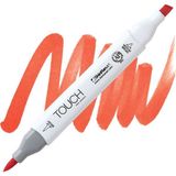 Shinhan Art Shinhan Fırça Uçlu Twin Brush Marker Kalem French Vermilion R22 Toksik Olmayan Mürekkep - French Vermilion : R22