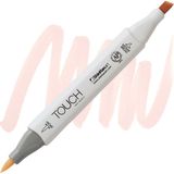 Shinhan Art Shinhan Twin Brush Marker Fırça Uçlu Markör Kalem Powder Pink YR27 Esnek Uç Özelliği - Powder Pink : YR27