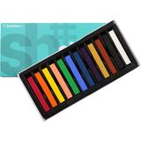 Shinhan Art Soft Pastel Boya Seti - Toz Pastel - 12 Renk Tam Boy - Renkli - 12'li