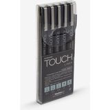 Shinhan Art Touch Lıner Teknik Çizim Kalemi Set 5'li Gri - Renkli - Standart