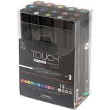 Shinhan Art Touch Opaque Marker Akrilik Boyama Kalemi 15 Renk Medium Uç (1.5-2.3 Mm) - Karışık