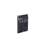Shinhan Art Touch Twin Ahşap Renkleri Çift Uçlu 6'lı Markör Kalem Seti