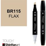 Shinhan Art Touch Twin BR115 Flax Çift Uçlu Markör Kalem