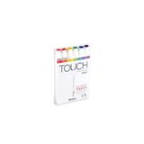 Shinhan Art Touch Twin Brush Ana Renkler Çift Taraflı 6'lı Markör Kalem Seti