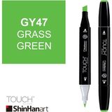 Shinhan Art Touch Twin Brush GY47 Grass Green Çift Taraflı Markör Kalem
