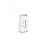 Shinhan Art Touch Twin Brush Pastel Renkler Çift Taraflı 12'li Markör Kalem Seti
