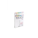 Shinhan Art Touch Twin Brush Pastel Renkler Çift Taraflı 6'lı Markör Kalem Seti