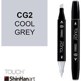 Shinhan Art Touch Twin CG2 Cool Grey Çift Uçlu Markör Kalem