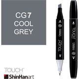 Shinhan Art Touch Twin CG7 Cool Grey Çift Uçlu Markör Kalem
