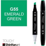 Shinhan Art Touch Twin G55 Emerald Green Çift Uçlu Markör Kalem
