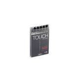 Shinhan Art Touch Twin Gri Tonları Çift Uçlu 6'lı Markör Kalem Seti