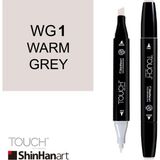 Shinhan Art Touch Twin WG1 Warm Grey Çift Uçlu Markör Kalem