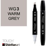 Shinhan Art Touch Twin WG3 Warm Grey Çift Uçlu Markör Kalem