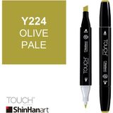 Shinhan Art Touch Twin Y224 Olive Pale Çift Uçlu Markör Kalem