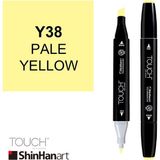 Shinhan Art Touch Twin Y38 Pale Yellow Çift Uçlu Markör Kalem
