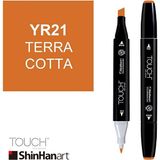 Shinhan Art Touch Twin YR21 Terra Cotta Çift Uçlu Markör Kalem