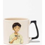 Shinji Baskılı | Anime Hediyelik | Siyah Kulplu Modern Seramik Kupa