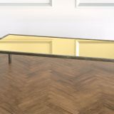 Shiny Orta Sehpa Eskitme Pirinç Ayak Ayna Tabla