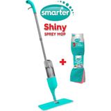 Shiny Sprey Mop Paspas Temizlik Seti + Mikrofiber 3'lü Temizlik Bezi - Standart - Çok Renkli