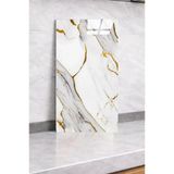 Shiny Yaldız-Gold Mermer Desenli 60X30cm Yapışkanlı Mutfak Banyo Kaplama Duvar Paneli Kağıdı Ls6010