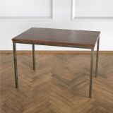Shiny Yan Sehpa Eskitme Pirinç Ayak Ceviz Tabla