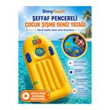 ShinyTouch Şeffaf Pencereli Çocuk Şişme Deniz Yatağı – Minik Kaşifler Deniz Altını Keşfediyor