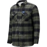 Shinzone Erkek Regular Fit Peluşlu Çift Cep Kapaklı Çıtçıtlı Oduncu Yeşil Gömlek - 2XL - Yeşil - Siyah
