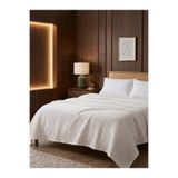 SHIPLA HOME Çift Kişilik Petek Havuzlu Dokulu Beyaz Pike 200x230