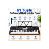 SHIPMENT 61 Tuşlu Elektronik Org Piyano Çocuklar Ve Yeni Başlayanlar İçin Mikrofonlu Keyboard