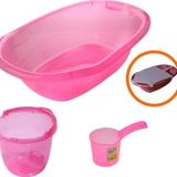 Ships Baby Bebek Banyo Küvet Seti - 3 Renk Seçenekli - Pembe