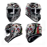 Shıro 5006 S08 Kask Ff 605 Shadow Skullcandy Sv L 5960 (Gözlüklü) - Çok Renkli