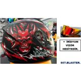Shıro 5060 S07 Kask Ff-667 Blaster Demon Xl (Gözlüklü)