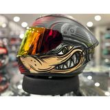 Shiro Kask Shiro SH-870 Fighter Wolf Race - Kırmızı