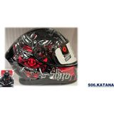 Shiro Shıro 5066 S06 Kask Ff Katana Samurai L (Gözlüklü) - Siyah
