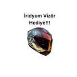 Shiro TEZ MOTOR FULL FACE (KAPALI) MOTOSİKLET KASKI SHİRO SH-870 WOLFRACE+ İRİDYUM VİZÖR HEDİYELİ