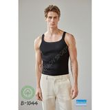 Shiron Sportswear & Company Berrak %100 Pamuk Erkek Siyah İnce Askılı Atlet Spor Kullanıma Uygun Hafif Tasarım M Beden 1044