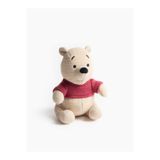 SHIVA Gift & More Winnie the Pooh Pamuklu Muslin Çıngırak İşleme detaylı ve aplikeli yumuşak oyuncak Bal Ayısı Peluş Oyun Arkadaşı 13 cm