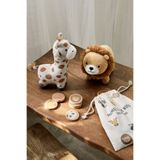 SHIVA Gift&More 2’li Aslan ve Zürafa Yumuşak peluş Oyuncak Seti uyku ve oyun arkadaşı